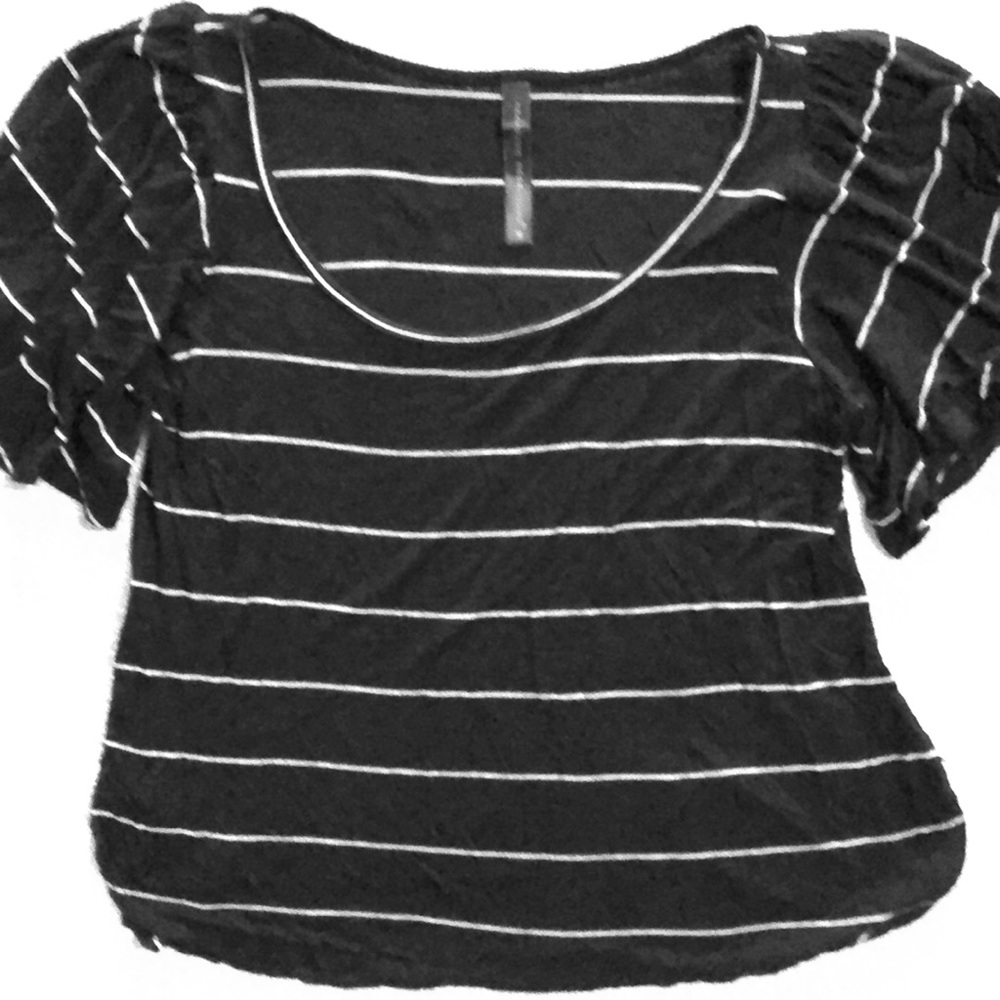 Isabella Rodriguez striped top